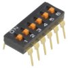 Przełącznik Dip-Switch Ilość Sekcji 6 On-Off 0,025A/24Vdc A6t-6104
