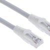 Kabel kategorii 6, Szary, Wtyk RJ45/męski RJ45dł.: 2m, mat. koszulki: LSZH