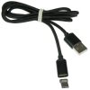 Kabel USB/USB-C Magnet. Czarny 1m TYP-C 2.4A z LED NEPOWER magnetyczny