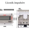 Zliczanie impulsów; licznik beznapięciowy; 8 cyfr