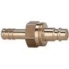 Insertion grommet, L 61.5 mm, 35 bar, brass, for jacks, 107521