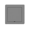 DECO Ramka pośrednia z zaślepką szary mat 27DRPZ KARLIK