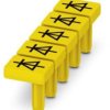 Plug-in warning sign, symbol: Diode sign, (W) 25.2 mm, PA, 1029037