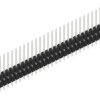 Pin header, 30 pole, pitch 2.54 mm, straight, black, 10050901