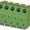 PCB terminal, 2 pole, pitch 5.08 mm, AWG 24-16, 12 A, spring-clamp connection, green, 1790283