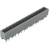 Pin header, 14 pole, pitch 5 mm, straight, gray, 231-144/001-000