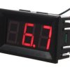 Woltomierz DC 0-100V w obudowie - 0,56' - LED czerwony