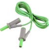 VOLTCRAFT VC8063520 Safety test lead Banana jack 4mm1.50 m; Green; MSB-5010 A