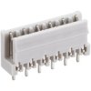 Socket header, 3 pole, pitch 5 mm, straight, white, KB 03