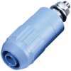Stäubli 669684-23 XUB-G jack socket 4mm pin blue 1pc insulated rigid