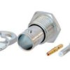 BNC panel socket 75 Ω, Draka 0.41/1.9 AF, Draka 753-1104, Draka 755-1101, Draka 755-1103, Extron BNC 5 HR(P), solder connection,