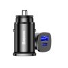 Ładowarka samochodowa USB-A/C BASEUS QC, PD, Czarna CCALL-AS01