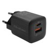 Qoltec Ładowarka sieciowa 35W GaN ULTRA 5-20V 2.25-3A 1 x USB typ C PD 1 x USB QC 3.0 Czarna