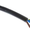 Sieciowy kabel zasilający 3 Core Polichlorek winylu PVC Sheath Czarny 8.7mm od , 500 V