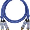 Kabel audio, RCA/Cinch Oehlbach 2703, [2x złącze męskie RCA/cinch - 2x złącze męskie RCA/cinch], 3.00 m, niebieski