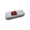 interBär 8010-108.01 Pull Switch White/Red 2xOff/On 10A Housing Screw