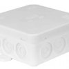Puszka n/t hermetyczna z dławicą zintegrowaną 85x85x39mm IP54 biała N6 83006006