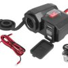 Ładowarka Moto 2xUSB + gn.zapaln. 12/24V