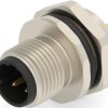 Circular connector, 3 pole, solder cup, straight, T4132512031-000