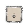 Gniazdo R/TV końcowe (4dB), beżowe, Sedna Design i Elements SDD112471R