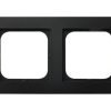 SONATA METALIK Ramka 2 podwójna czarny metalik R-2R/33 OSPEL