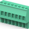 PCB terminal, 8 pole, pitch 3.81 mm, AWG 30-14, 11 A, cage clamp, green, 1986374-8