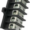 Listwa zaciskowa pięciopolowa typu Zgx 5x35mm2 czarna GEP-00171