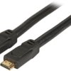 Connection cable, 0.5 m, black, HDMI plug type A, straight to HDMI plug type A, straight, K5431SW.0,5