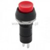 Przeł. przycisk okrągły stabilny ON-OFF czerwony