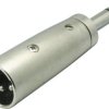 Adapter XLR złącze męskie XLR - złącze męskie jack 6,3 mm stereo Kash 55034 1 szt.