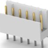 Pin header, 6 pole, pitch 2.54 mm, straight, ivory, 828548-6