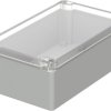 PC enclosure, (L x W x H) 200 x 120 x 75 mm, light gray/transparent (RAL 7035), IP65, 02221100