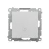 SIMON 55 Wyłącznik zwierny przycisk „dzwonek” z podświetleniem LED szybkozłącza aluminium mat TD1L.01/143 KONTAKT SIMON