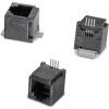 Socket, RJ9/RJ10/RJ22, 4 pole, 4P4C, solder connection, SMD, 634104149621