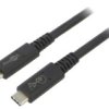 Usbc.4-1.0Bk Kabel Thunderbolt 3, Thunderbolt 4, Usb 4.0 1M Czarny 40Gbps