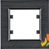 LUMINA PASSION Ramka 1 pojedyncza aluminium czarne WL9013 HAGER
