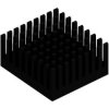 IC heatsink, (L x W x H) 31.34 x 34.5 x 16.51 mm, 10 to 2.3 K/W, black anodized, ICK PGA 14X14