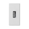 Płytka USB Typ A K45 45x22,5mm Czysta Biel