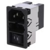 Złącze Zasilające Ac Gniazdo Męskie 2A 250Vac Iec 60320 Kmf Kmf1.1221.11