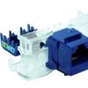 Gniazdo Rj45 Utp Kat. 5E Keystone Niebieskie (Beznarzędziowe),...