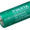 Lithium-battery, 3 V, 2/3R23, 2/3 AA, round cell, axial leaded, 86237 501 501