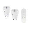 Zestaw bezprzewodowych gniazd MINI, sterowanych pilotem 2+1, 2300W,RS-9