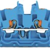 2 wire mini through terminal, push-in connection, 0.14-1.5 mm², 2 pole, 13.5 A, 6 kV, blue, 2250-324