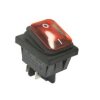 Włącznik kołyskowy KCD4-R 16A 250V podwójny on-off czerwony hermetyczny IP65