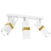 Lampa Sufitowa Vidar White/Gold 3Xgu10 Mlp6274 Milagro