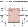 Dual Synchronous 800mA, 2.25MHz Step-Down DC/DC Regulator