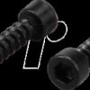 MZF-8615 MONACOR hex-socket wood screws, pack of 16