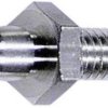 6 mm POAG plug, screw connection, silver, 04.0056