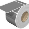 Polyester device marker, (L x W) 85 x 54 mm, gray, roll with 100 pcs, 2496760000