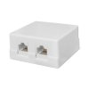 Gniazdo telefoniczne 8P8C RJ45 CAT5 /puszka podwójna / Lx9126